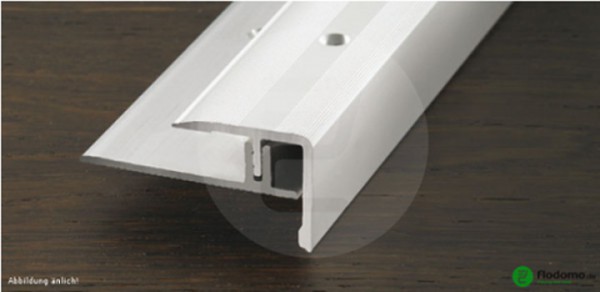 PROSTEP - schraubbares Treppenkantenprofil silber 270 mm lang 7 bis 12 mm höhe